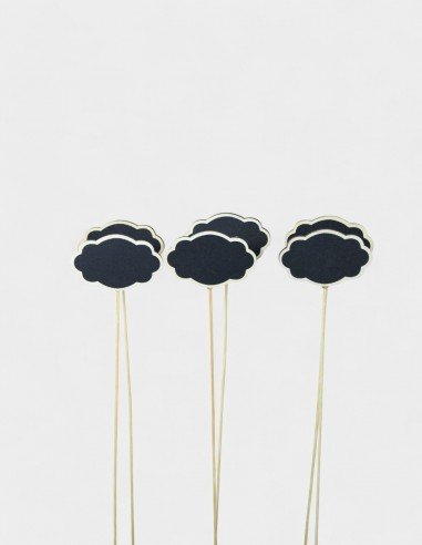 Pick Pizarra Nube Madera