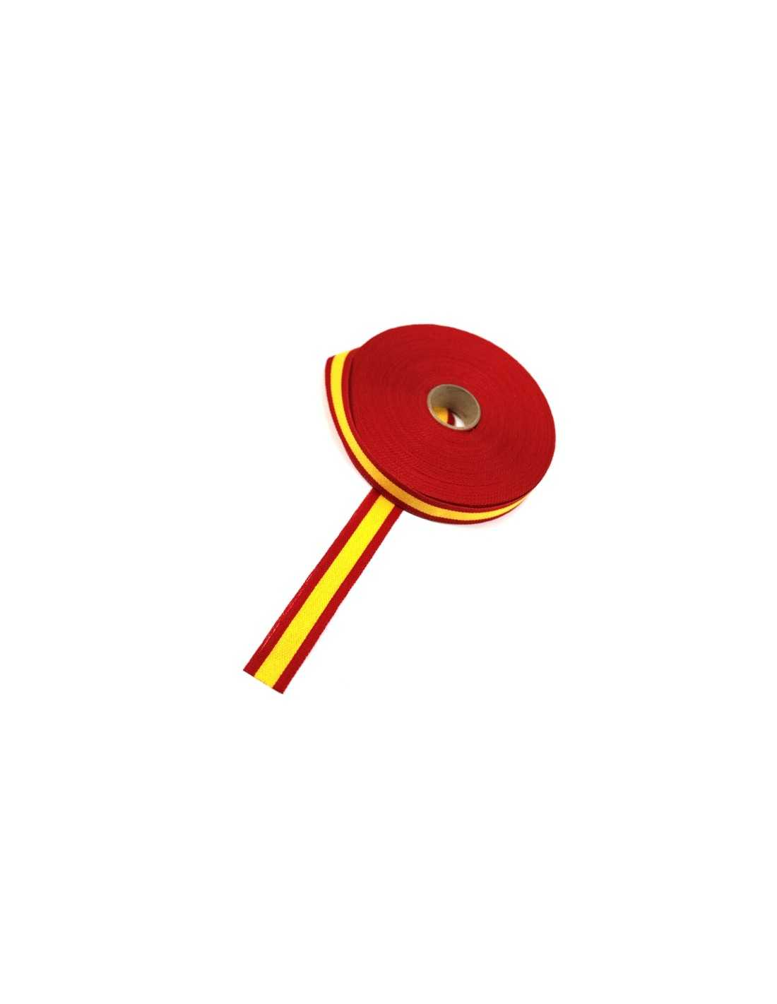 Cinta 24mm bandera España. Rollo 25m - La Tienda de España